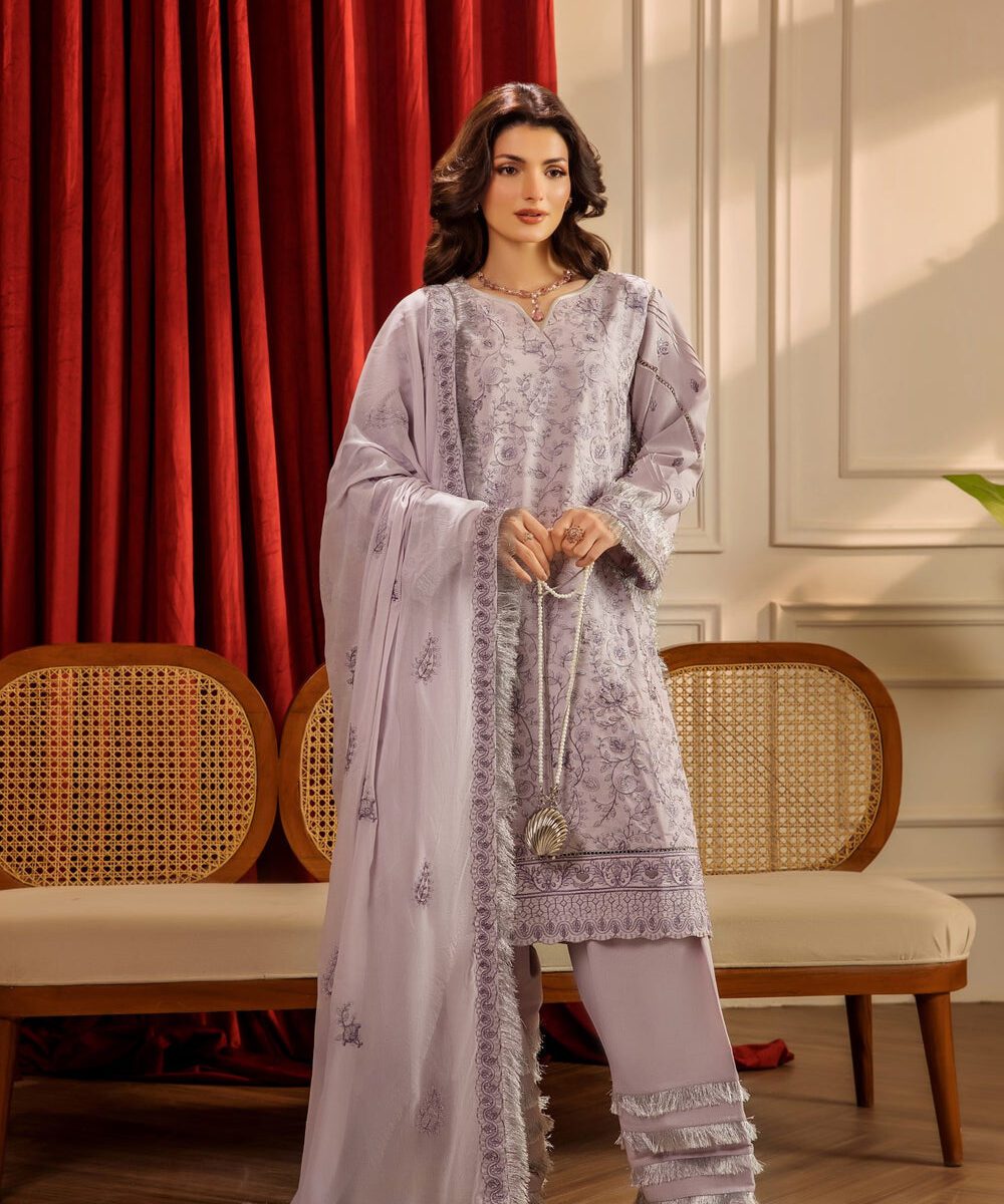 Orchid by Safwa | Embroidered Karandi | F - 10