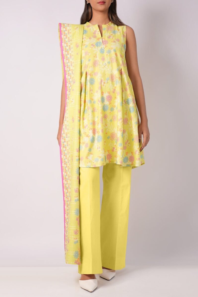 Unstitched Printed 3Pcs by Saya | Jacquard Khaddar