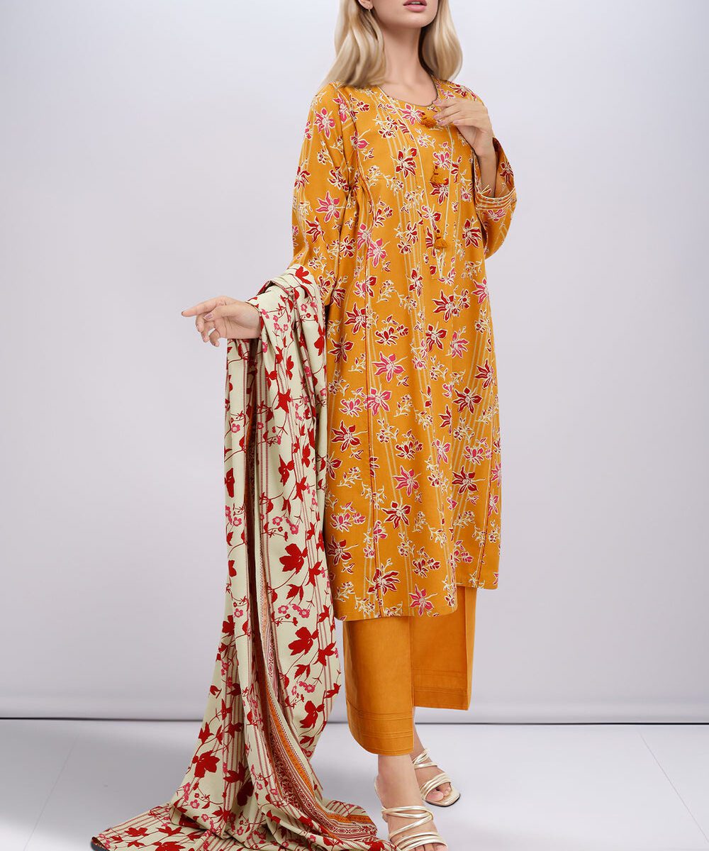 Unstitched Printed 3Pcs by Saya | Cotton Viscose