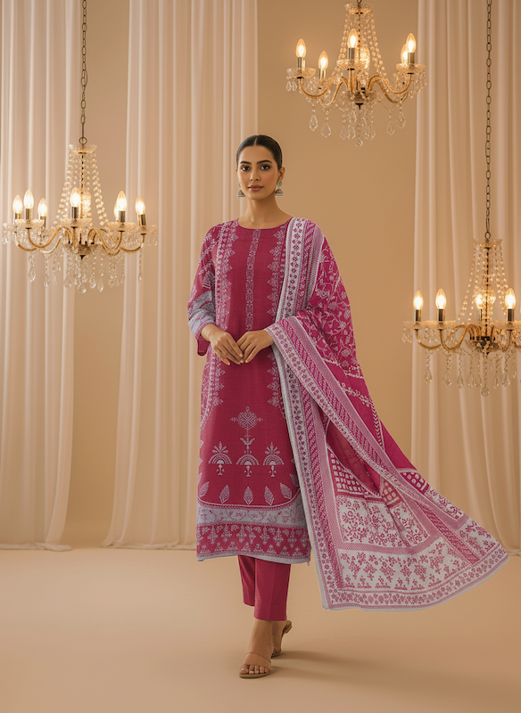 Printed Khaddar by Fiza Noor | 3Pcs