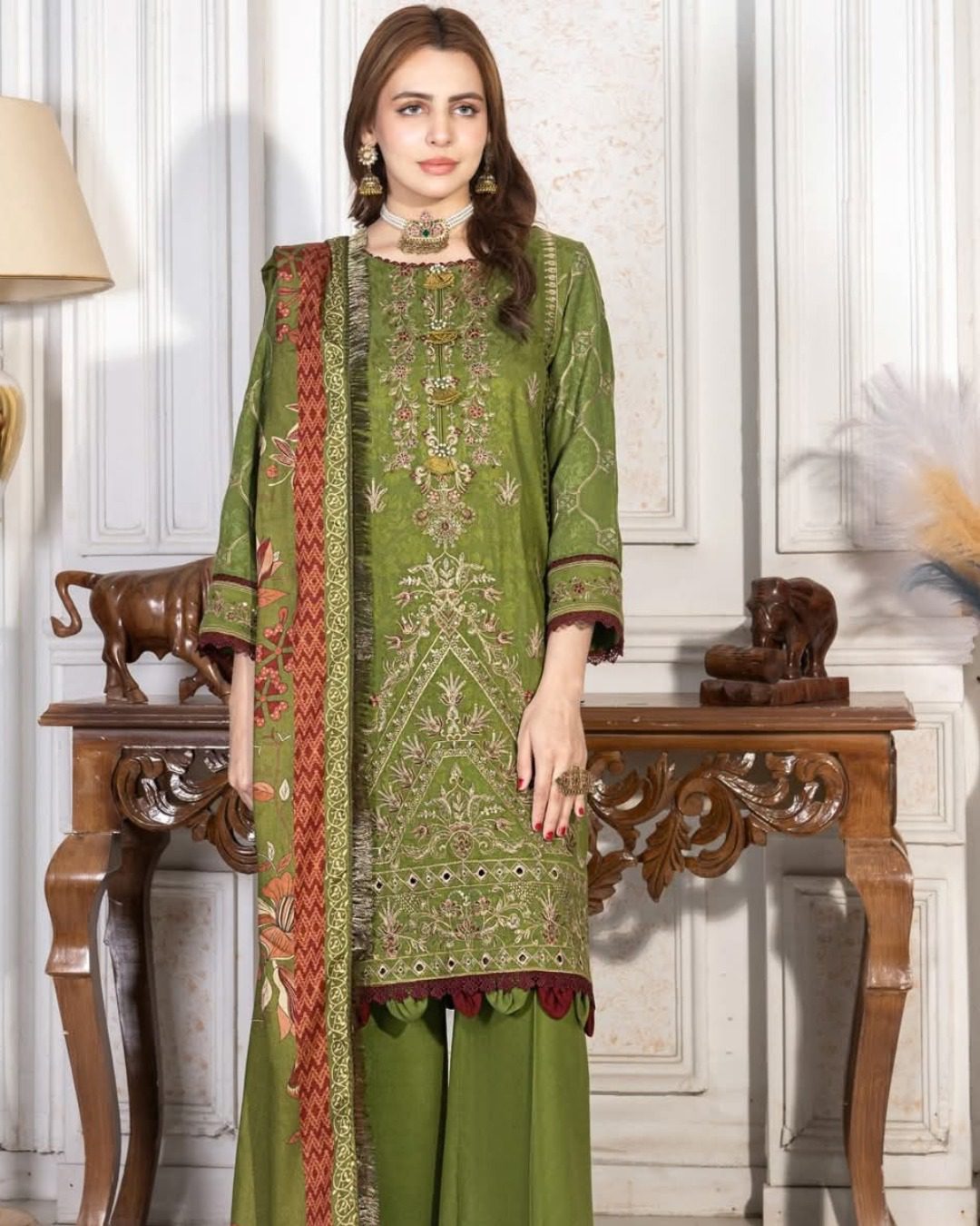 Afsaneh by Wania | Peach Leather