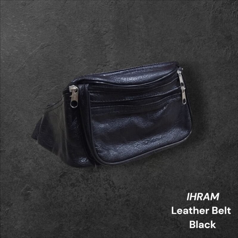 Leather Ihram Belt | Black